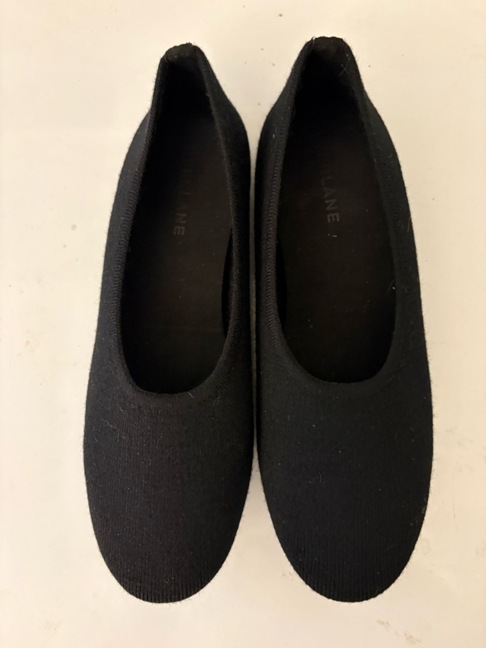 Everlane Black Women's Day Glove Knit Ballet Flats - Classic Slip-On